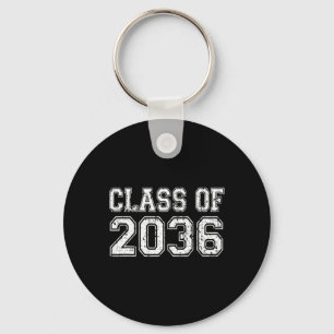 Class Of 2036 Grow With Me Graduation Vintage Keychain