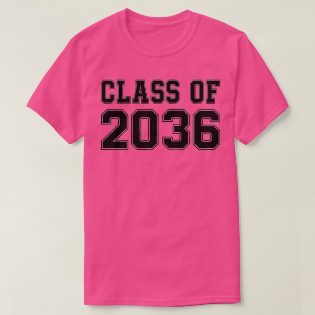 Class of 2036 grow with me preschool my last first T-Shirt (Design Front)