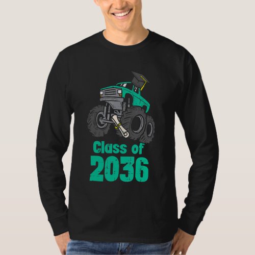 Class Of 2036 Monster Truck First Last Day Grow Wi T_Shirt