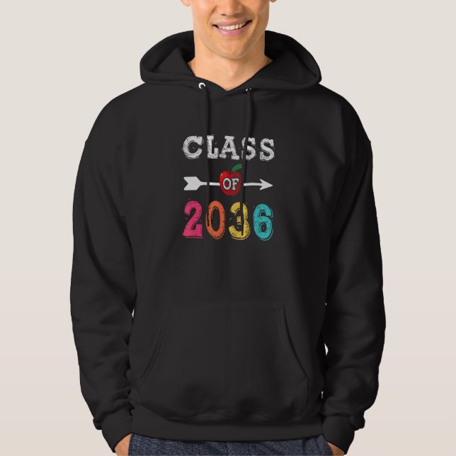 Class Of 2036  Pre K Graduate Preschool Graduation Hoodie (Front)