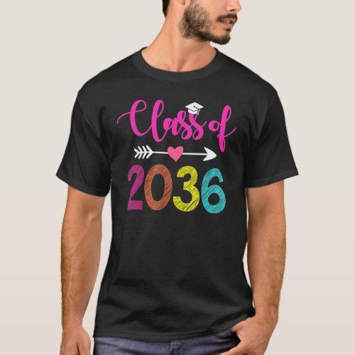 Class Of 2036  Pre K Graduate Preschool Graduation T_Shirt