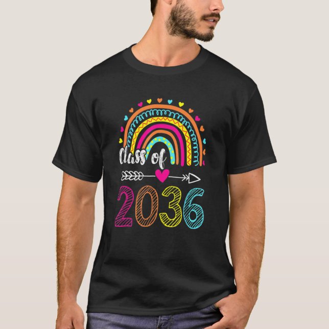 Class Of 2036 Pre K Graduate Preschool Graduation T-Shirt (Front)