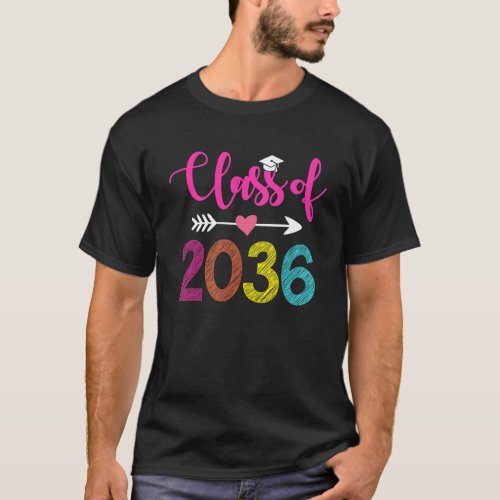 Class Of 2036  Pre K Graduate Preschool Graduation T_Shirt