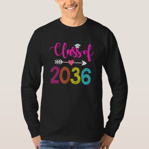 Class Of 2036  Pre K Graduate Preschool Graduation T_Shirt