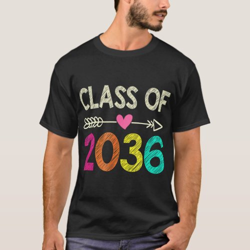 Class Of 2036 Shirt Pre_K Graduate Preschool Gradu