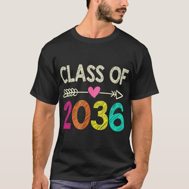 Class Of 2036 Shirt Pre-K Graduate Preschool Gradu (Front)