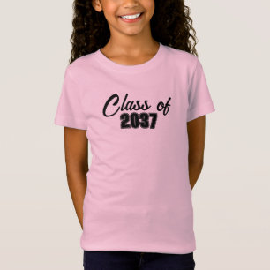 Class of 2037 Custom School Graduate T-Shirt