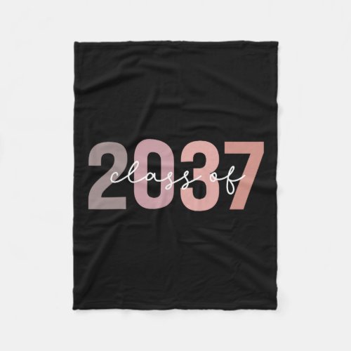 Class Of 2037 Grow With Me First Day Of School Gra Fleece Blanket