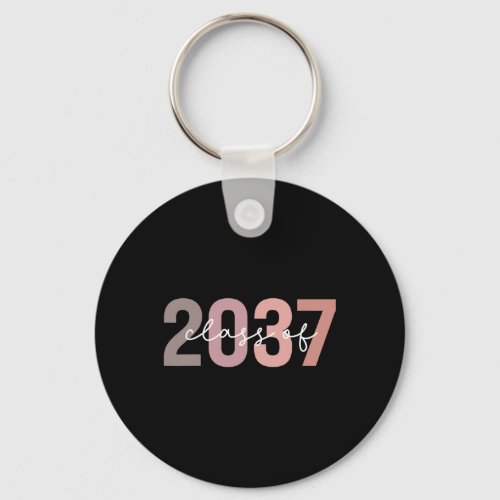 Class Of 2037 Grow With Me First Day Of School Gra Keychain