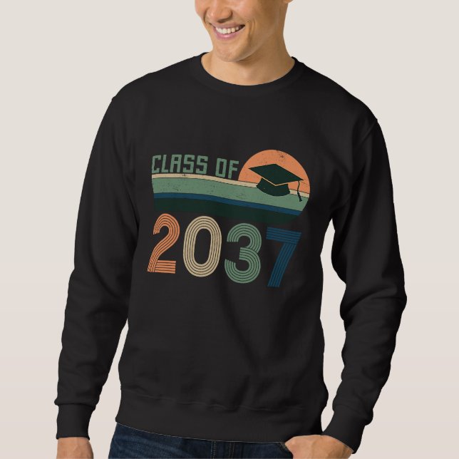Class of 2037 Grow with Me Kindergarten to Graduat Sweatshirt (Front)