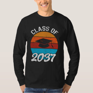 Class Of 2037 Kindergarten Graduate Graduation Gir T-Shirt