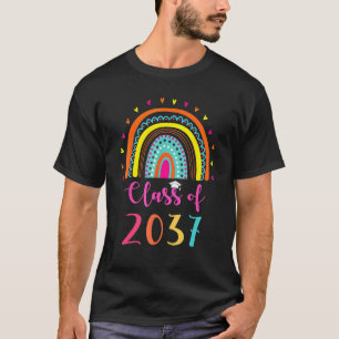 Class Of 2037 Kindergarten Graduate Graduation Rai T-Shirt