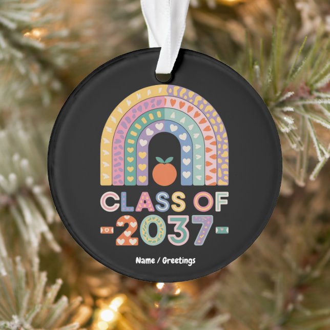 Class of 2037 Kindergarten to Graduation Gifts  Ornament (Tree)