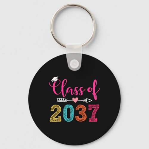 Class Of 2037 Pre K Grow With Me Graduation Boys G Keychain