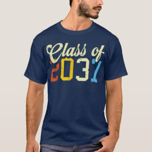Class Of 2037 Retro PreK Kindergarten Preschool St T-Shirt