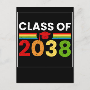 Class Of 2038 Back To School Quote Holiday Postcard