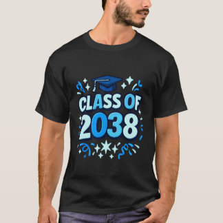 Class of 2038 Boy Graduate Kindergarten Cool Senio T-Shirt