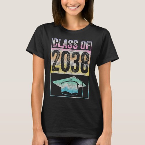 Class Of 2038 Grow With Me Graduation First Day Of T_Shirt