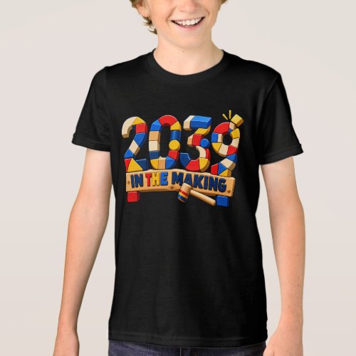 Class of 2039 Building Blocks Future Tri-Blend Shirt