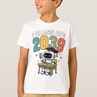 Class of 2039 Robot Future Graduate Graduation T-Shirt