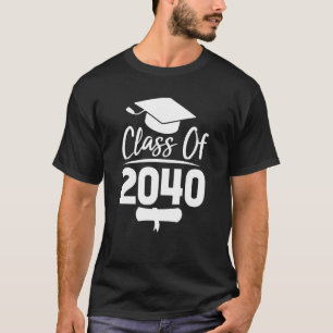 Class Of 2040 Grow With Me Handprint Kindergarten  T-Shirt