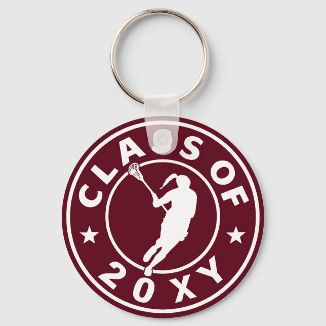 Class of 20?? Girl Lacrosse Keychain (Front)