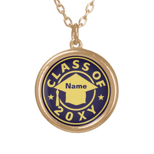 Class of 20?? gold plated necklace (Front)