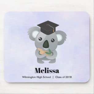 Class of 20xx Cute Koala Bear in Graduation Cap Mouse Pad