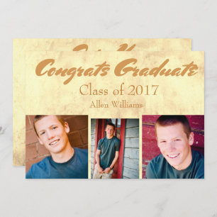 Class of 20XX Gold Graduate Invitation