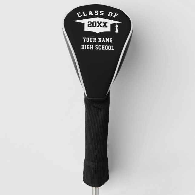 Class of 20XX golf driver cover graduation gift (Front)