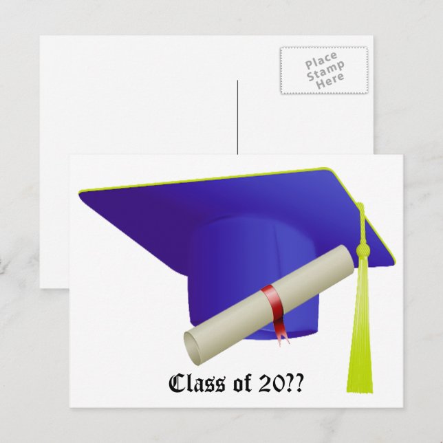 Class of 20XX Graduation Announcement Postcard (Front/Back)