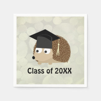 Class of 20XX Hedgehog Graduate Napkins