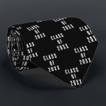 Class of 20XX High School Graduation party black Neck Tie<br><div class="desc">Class of 20XX High School Graduation party black neck tie. Cool accessory for graduate students,  seniors,  college grads etc. Pattern design with personalized year. Fun gift ideas for graduation day. Black or custom color.</div>
