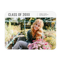 Class of 20XX Modern Minimalist Photo Graduation