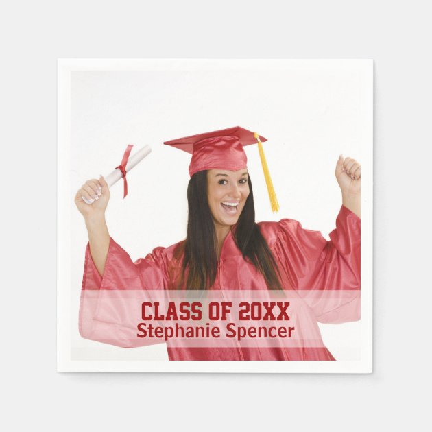Class Of 20xx Personalized Graduation Paper Napkin