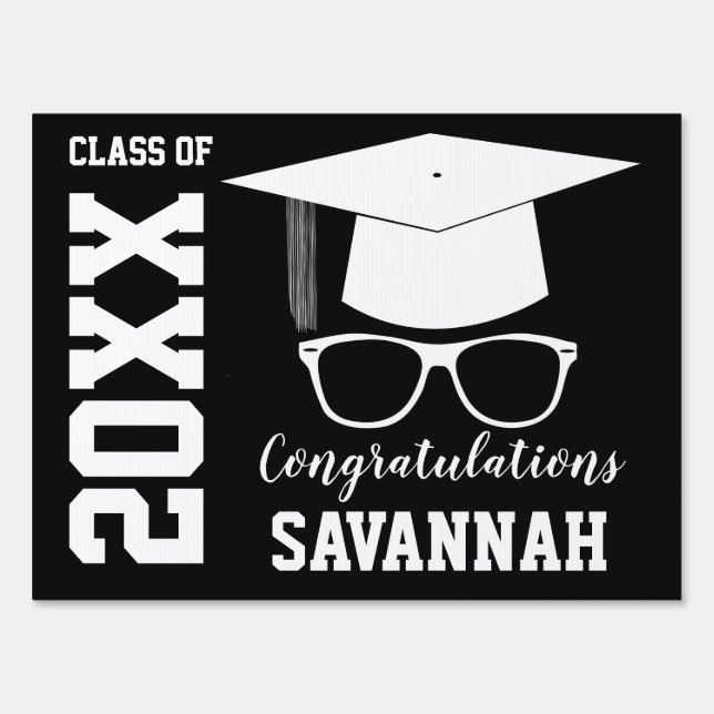 Class of 20xx Personalized Graduation Yard Sign (Front)