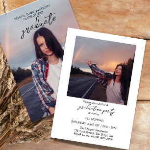 Class Of 20XX Photo Graduation Party Invitation