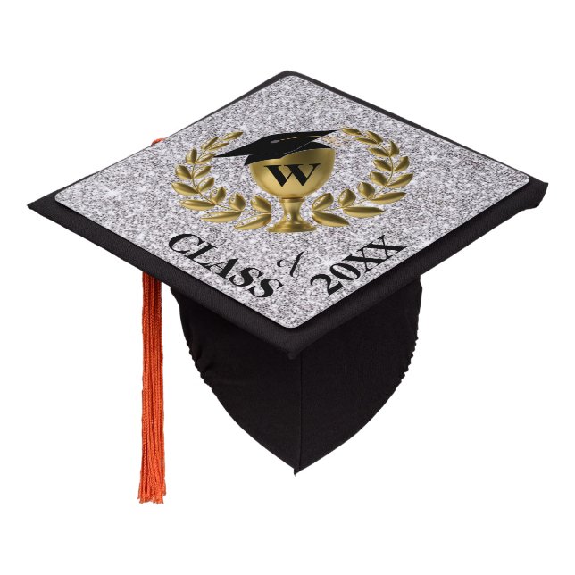 Class of 20XX Trophy Graduation Cap Topper (Angled)