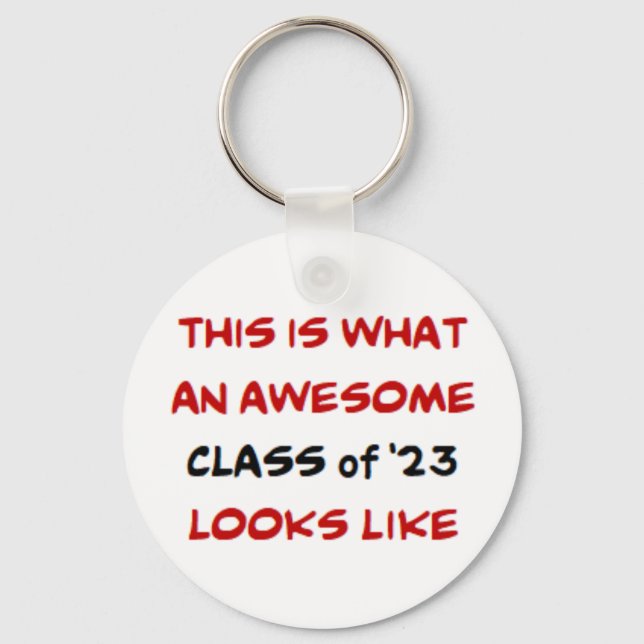 class of '23, awesome keychain (Front)
