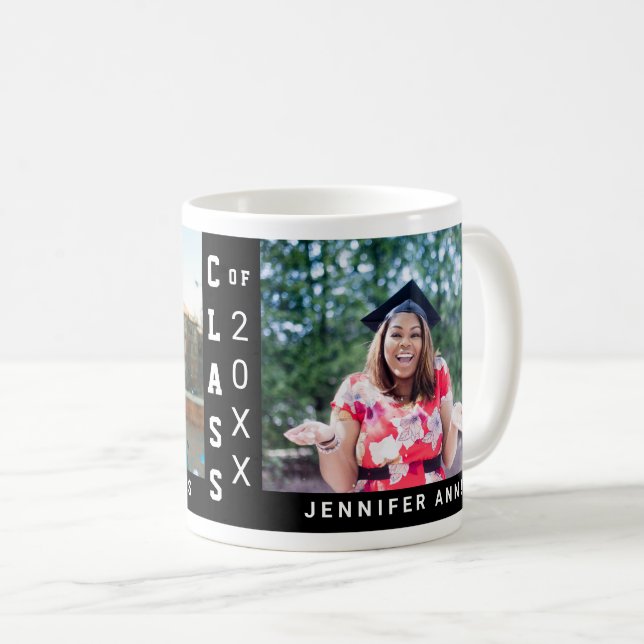 Class of 2 Photo Coffee Mug with Name  (Front Right)