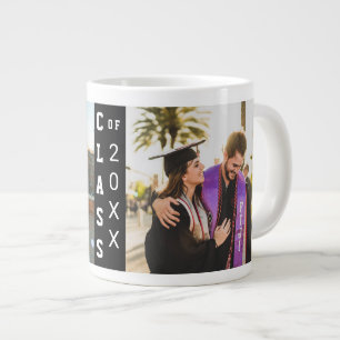 Class of 2 Photo Graduation Giant Coffee Mug