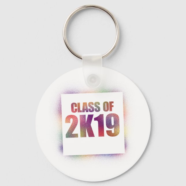 class of 2k19, class of 2019 keychain (Front)