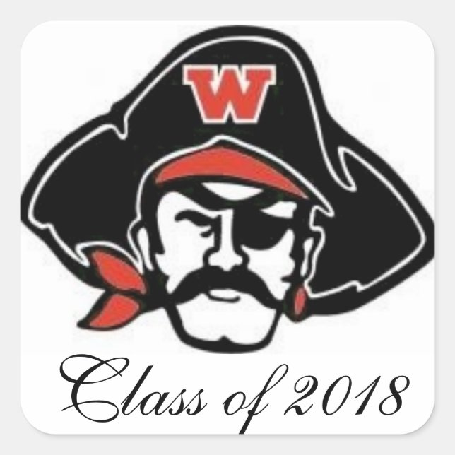 Class of 3018 square sticker (Front)