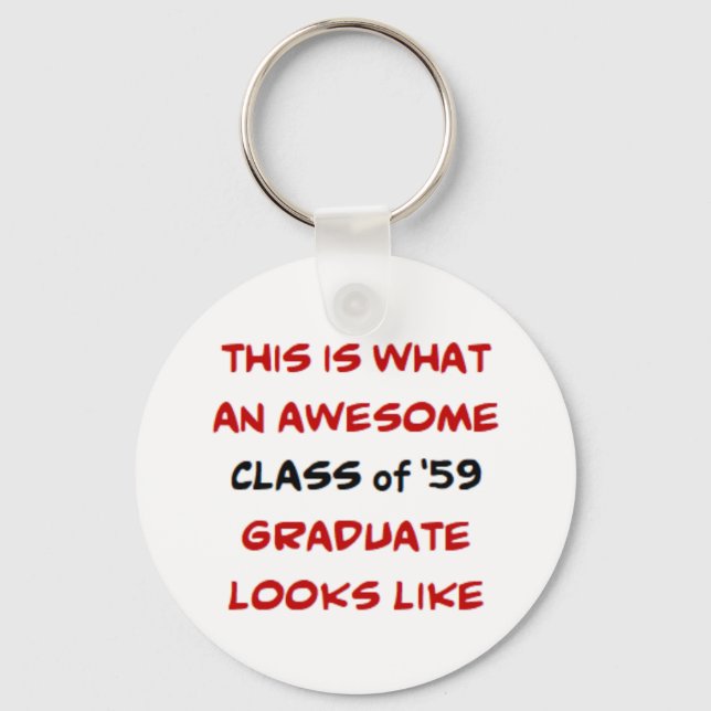 class of '59 grad keychain (Front)