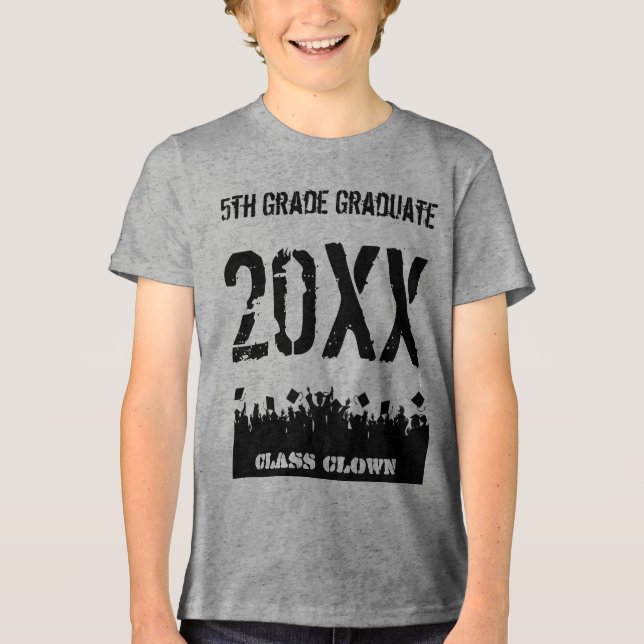 Class of 5th Grade Graduate Tri-Blend Shirt (Front)