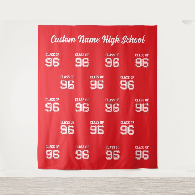 Class of 96, 30 Year High School Reunion Backdrop  (Front)