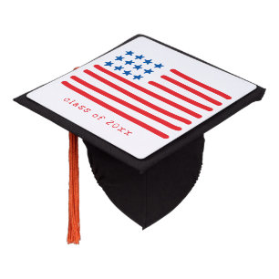 Class of ... American Flag Graduation Graduation Cap Topper