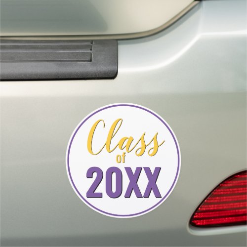 Class of ANY COLOR COMBO Graduation Year Graduate Car Magnet