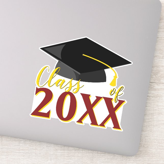 Class of ANY COLOR COMBO Graduation Year Graduate Sticker (Detail)