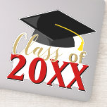 Class of ANY COLOR COMBO Graduation Year Graduate Sticker